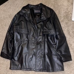 Wilsons Black Leather Jacket - Mens